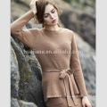 2017 winter women's knitting cashmere sweater dress